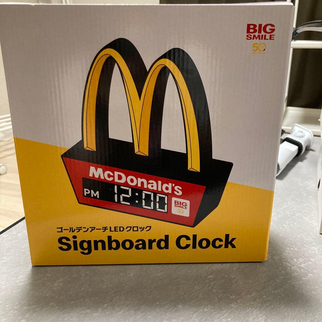 McDonald's マクドナルド ゴールデンアーチ LEDクロック 置き時計