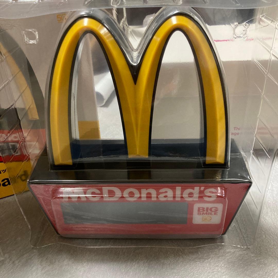McDonald's マクドナルド ゴールデンアーチ LEDクロック 置き時計