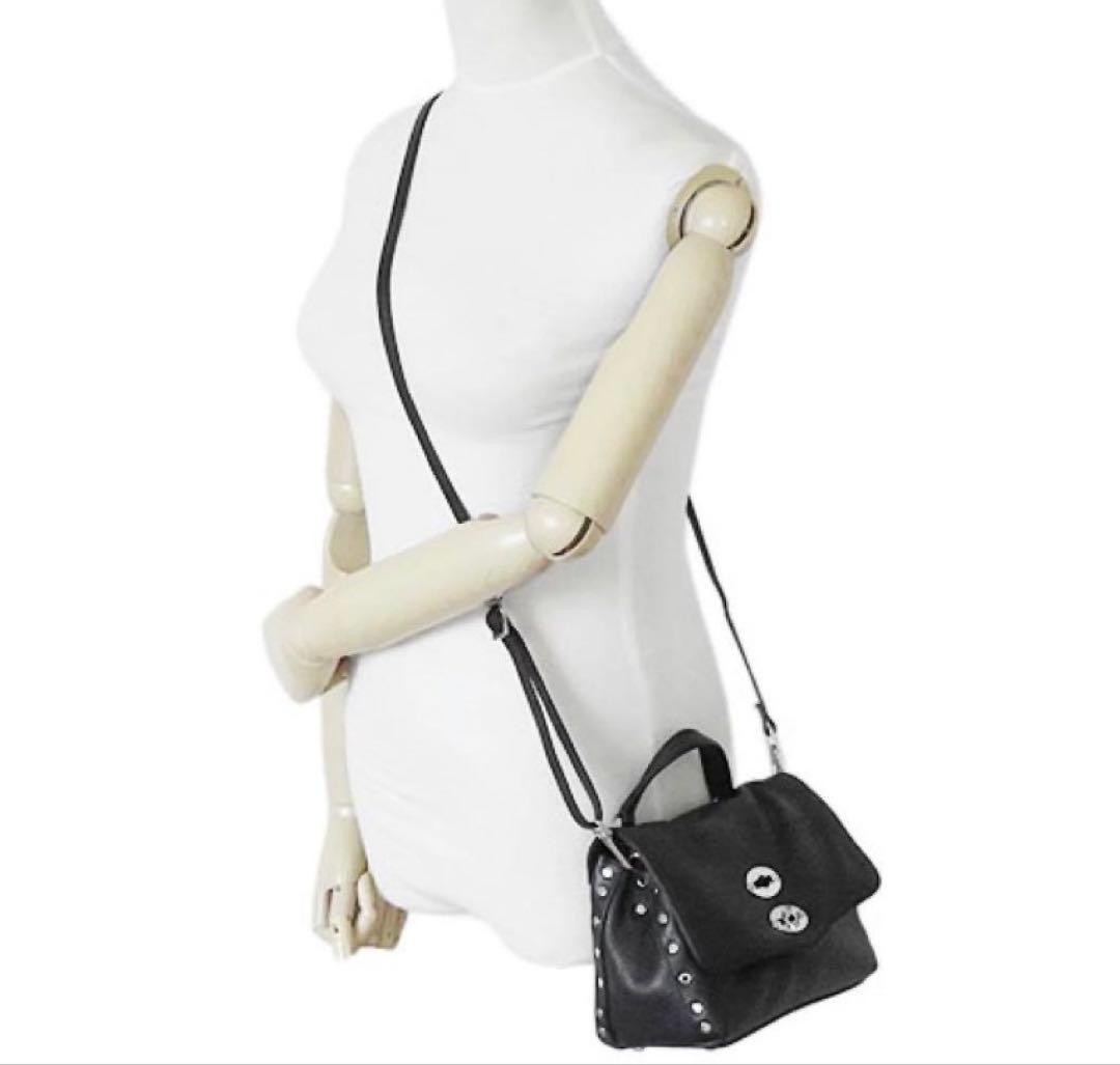 ZANELLATO】ザネラート　ポスティーナ　ベイビー　バッグ　ブラック