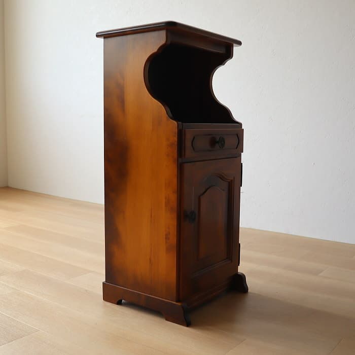 カリモク 電話台 花台 コロニアル レトロ ヴィンテージ ラック - メルカリ