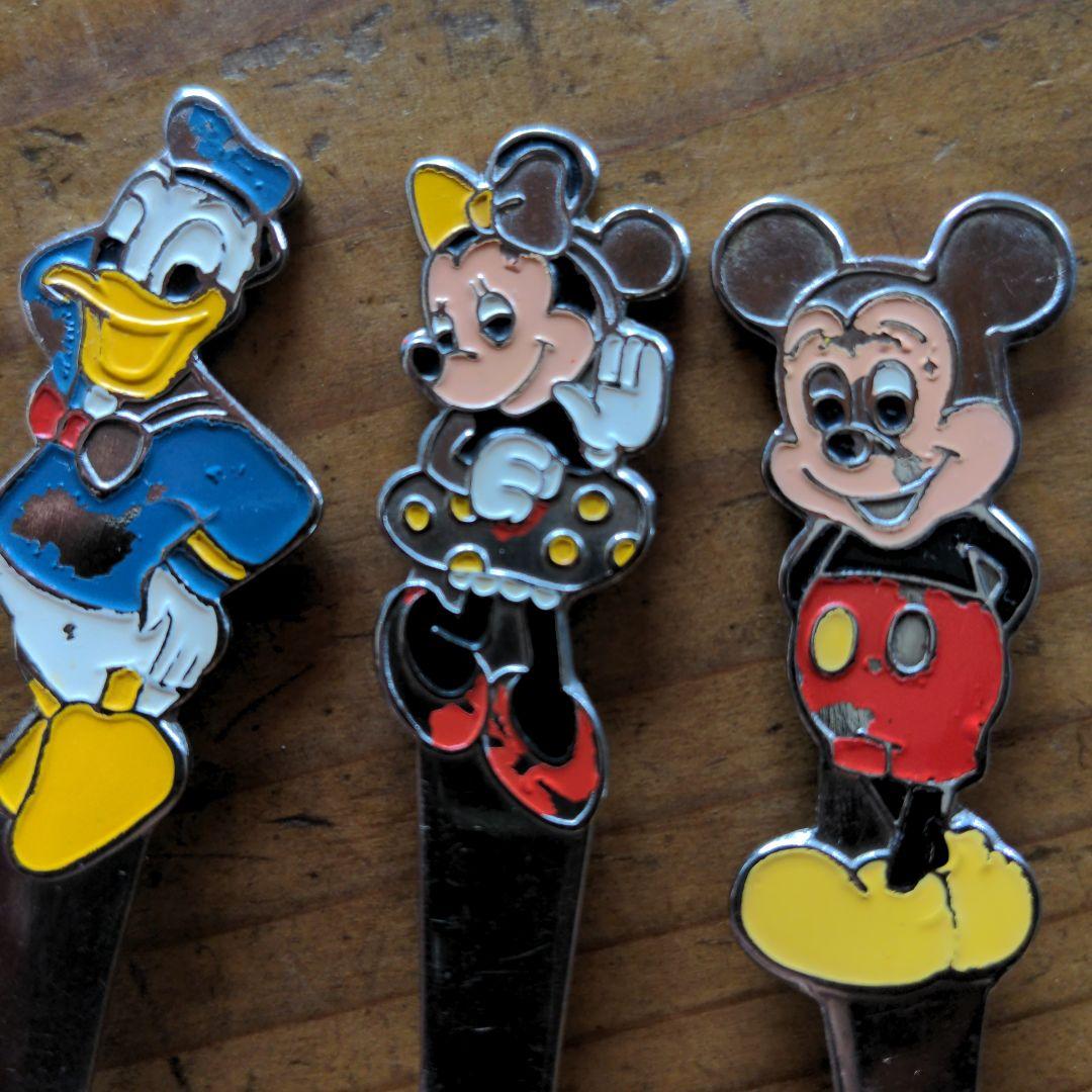 昭和レトロ ミッキーマウス スプーン 日本製 ミニー ドナルド