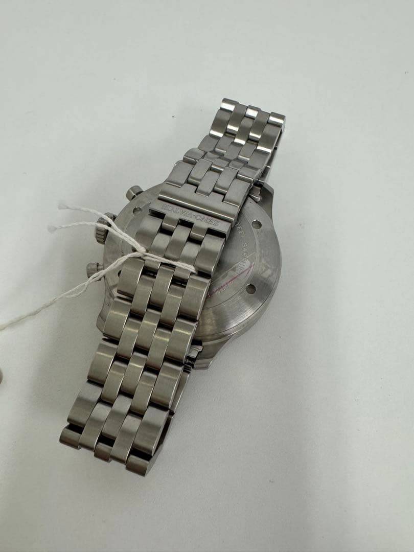 ロ*ム様 Zeno watch basel クロノグラフ腕時計 ステンレススチー