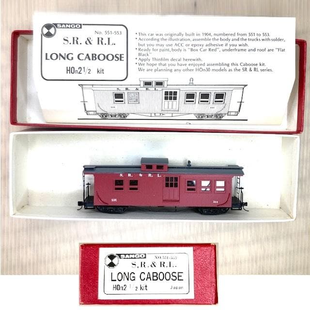 SR&RL Long Caboose KIT 珊瑚模型製 HOn30(9㎜)