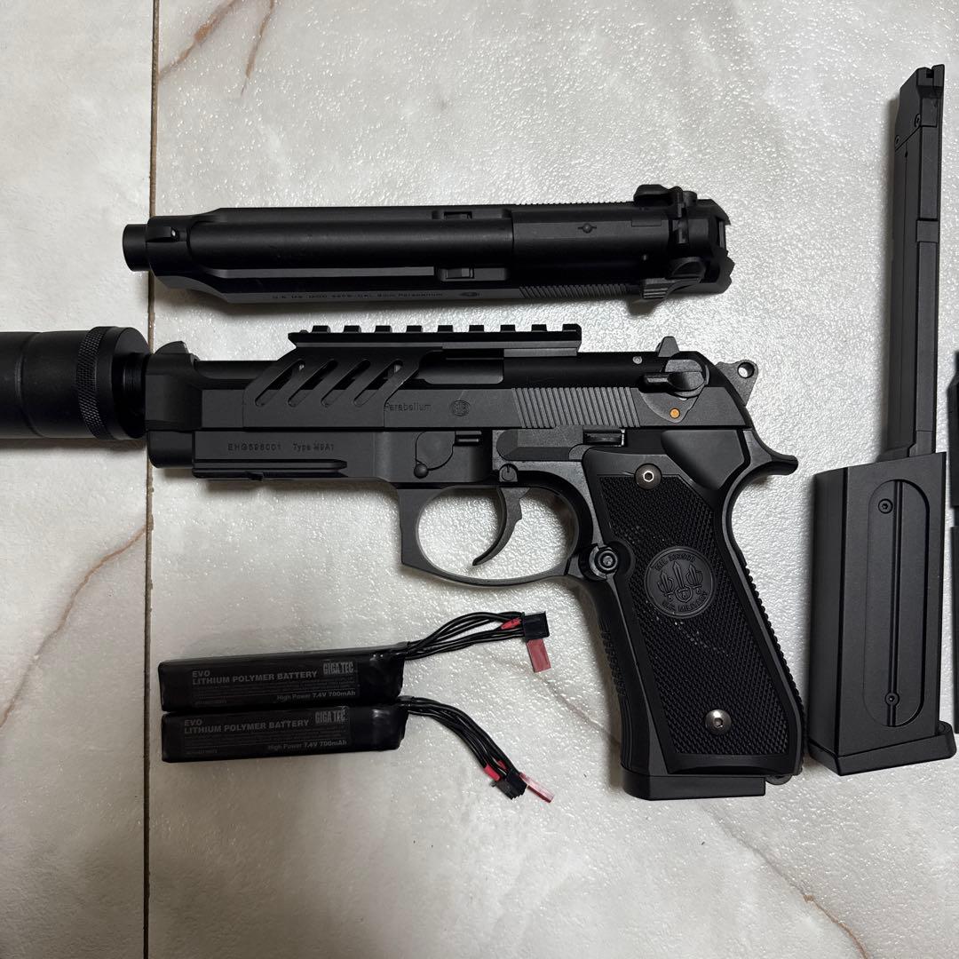 マルイ　M9A1 電動ガン ブラック 3マガジン付き　リポ化済み