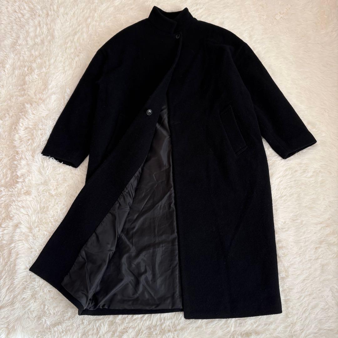 2024年モデル】mizuiroind ウールブレンドスタンドカラーコート