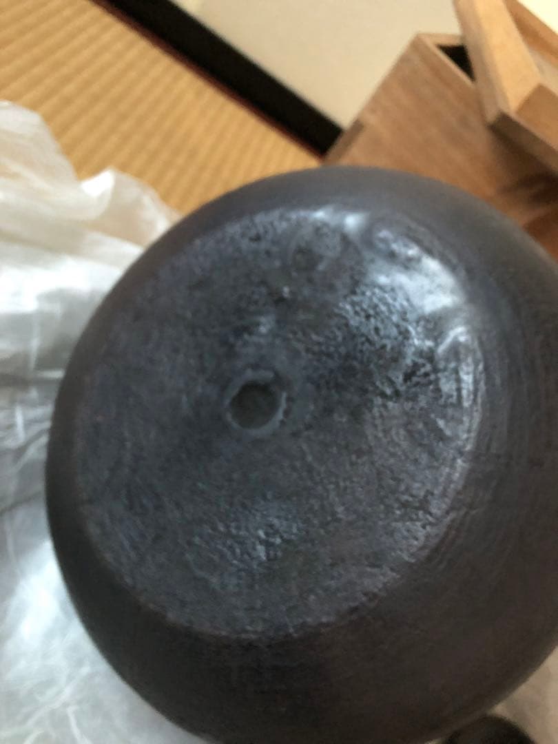 時代 車軸釜 大西定林造 十二代寒雉極付