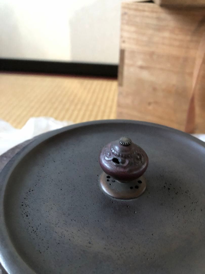 時代 車軸釜 大西定林造 十二代寒雉極付