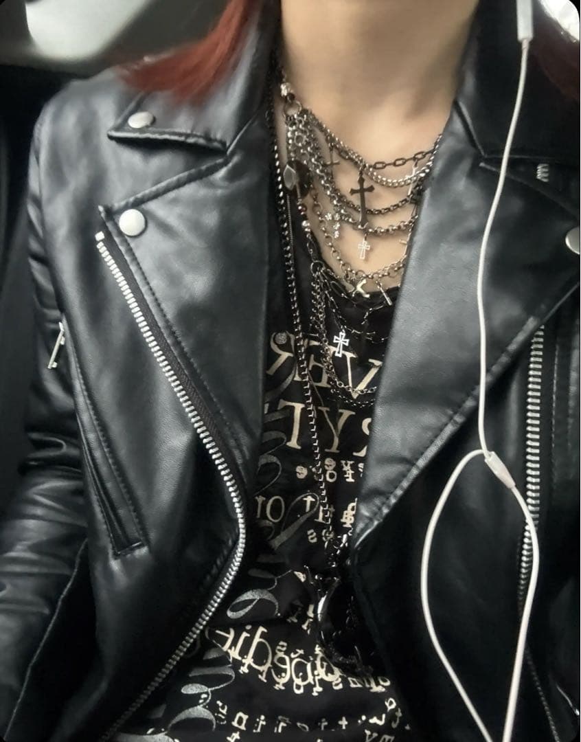 平成 お兄系 レザー ライダース ジャケット 00s archive y2k