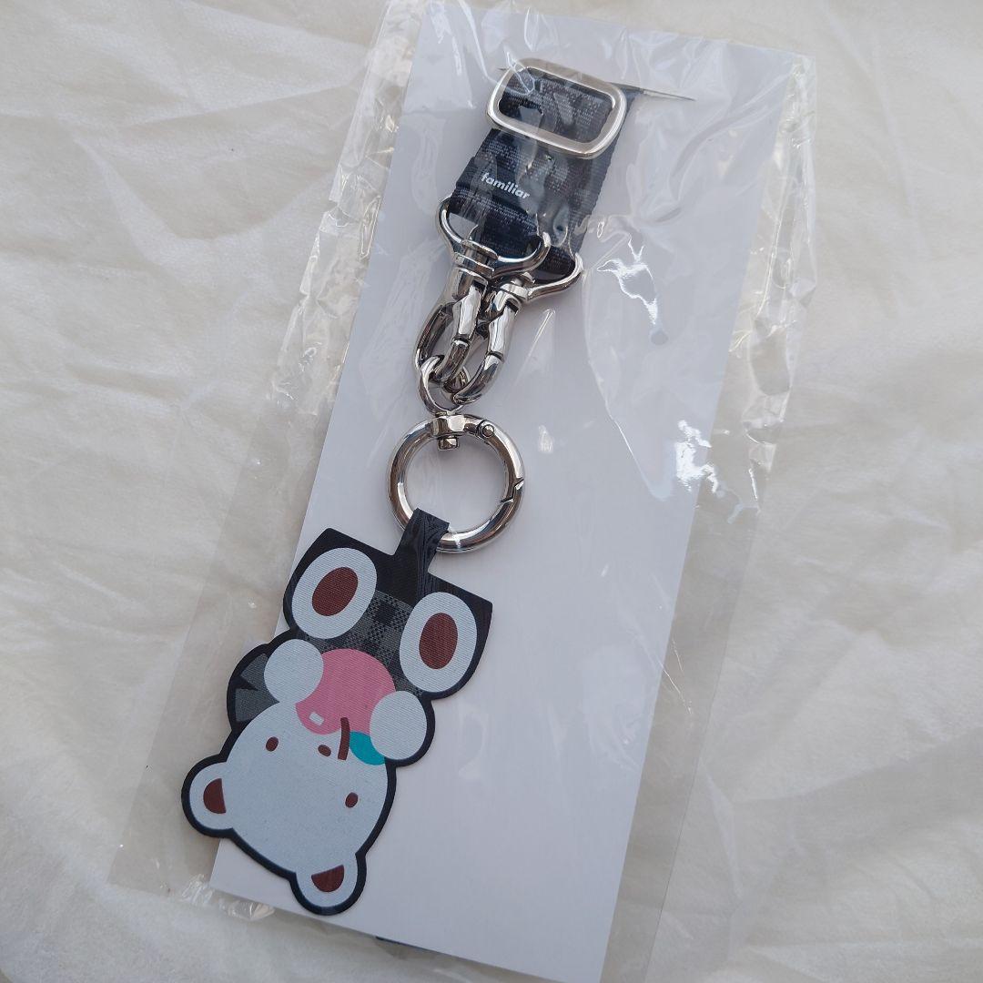 ☆正規品☆familiar ショルダーストラップ 黒系ファミリアチェック