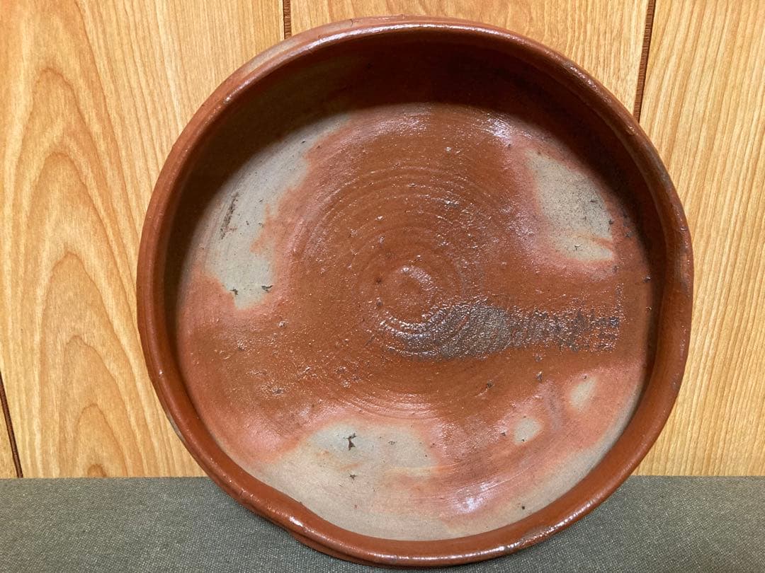 本物保証 安倍安人 緋襷備前鉢 (検索 古備前 金重陶陽 原田拾