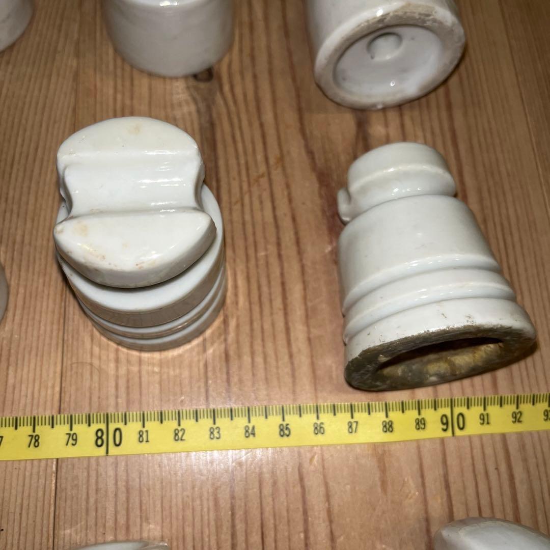 アンティーク碍子 7種 レトロ コレクション レトロ 陶器 碍子 がいし 5