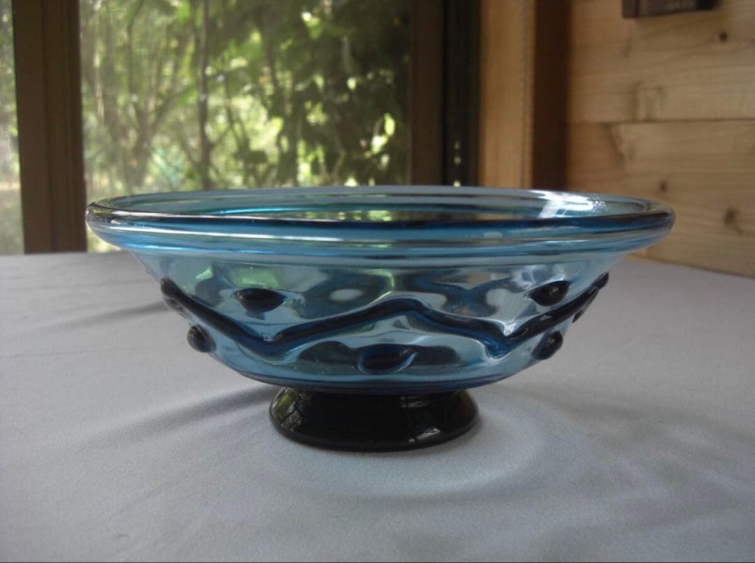 舩木倭帆さんの吹きガラス　大鉢　ボウル　ガラス器 コンポート 舩木倭帆さんの吹きガラス 大鉢 ボウル ガラス器 コンポート