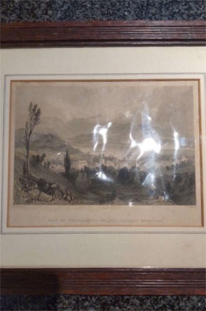 アンティーク　版画　アメリカ