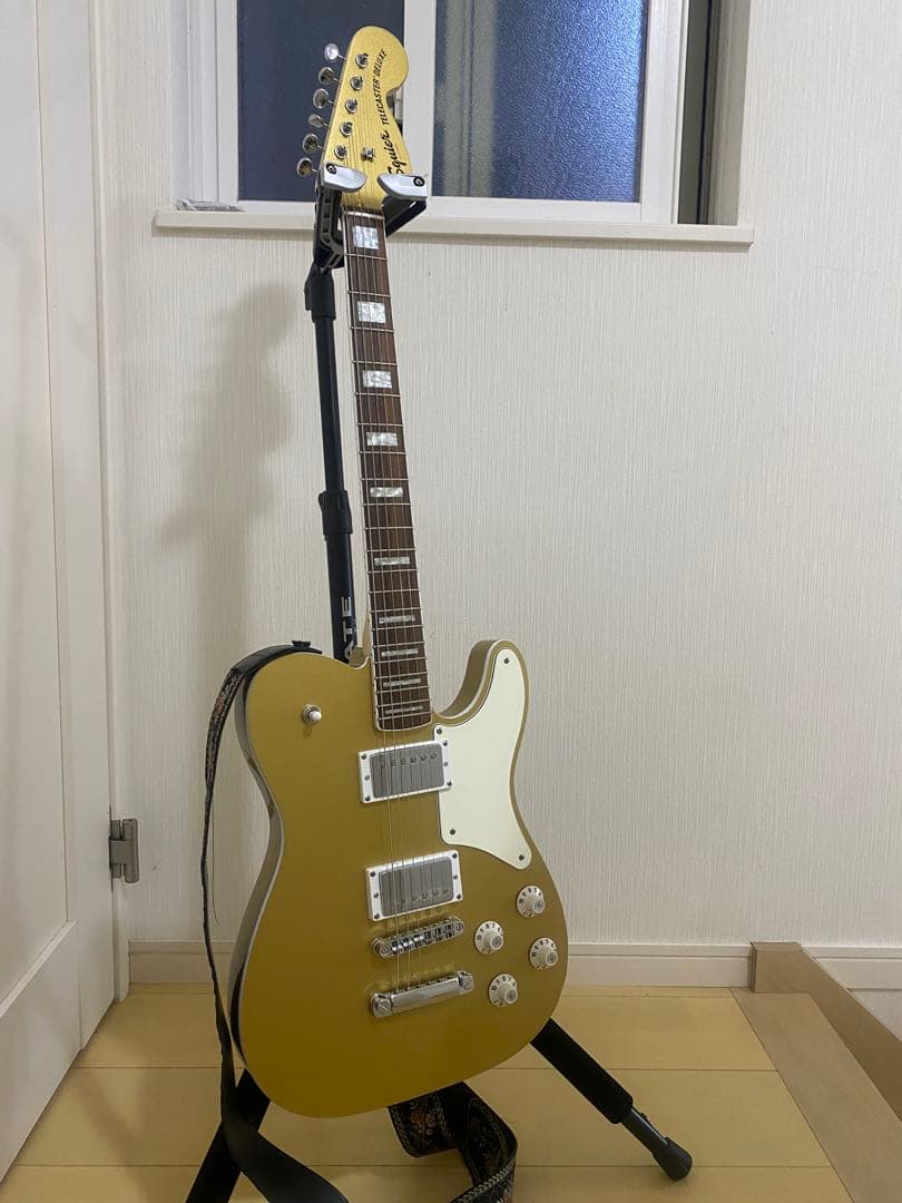 ゴールド ソリッドボディ エレキギター ,