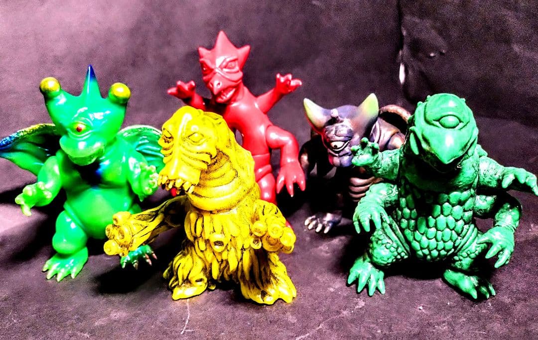 シカルナ工房 ザゴラ、チヲス、バグン、バグン、マイティ、ミニソフビ。