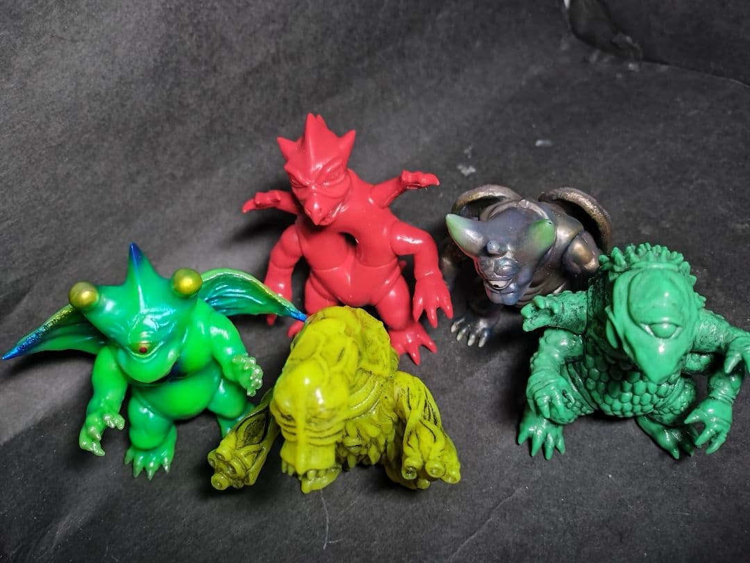 シカルナ工房 ザゴラ、チヲス、バグン、バグン、マイティ、ミニソフビ。