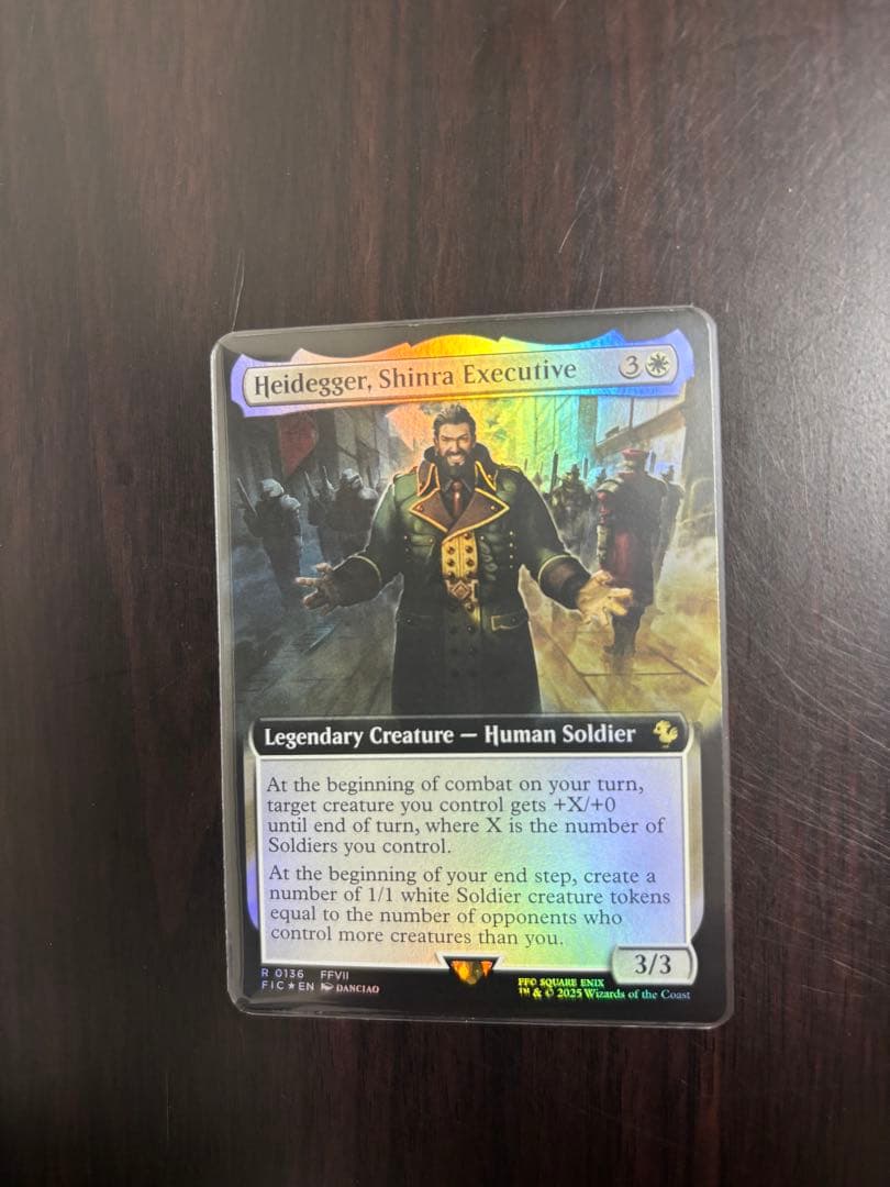 ラスト一枚Foil(136)□拡張アート□神羅の重役、ハイデッカー 限定 【拡張