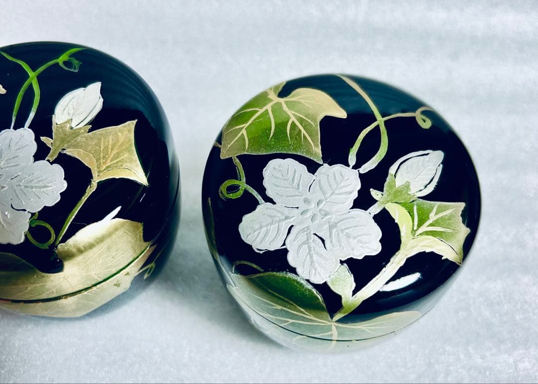 茶道具 棗 中棗 夕顔 玄々斎好写し 4個