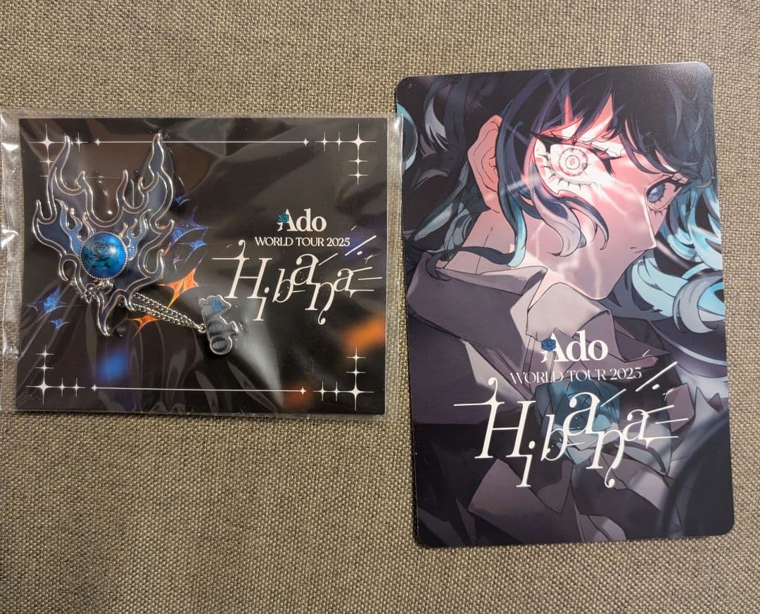 Ado Hibana VIP特典 ブローチ カードセット 埼玉スーパーアリーナ