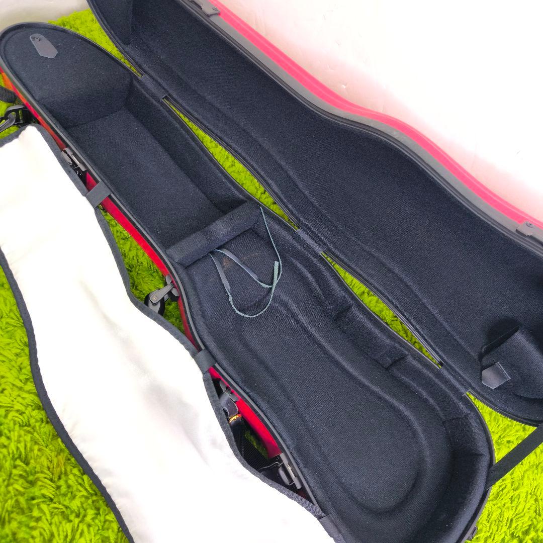 東洋楽器　プリュームファイバーケース プラチナワイン バイオリンケース