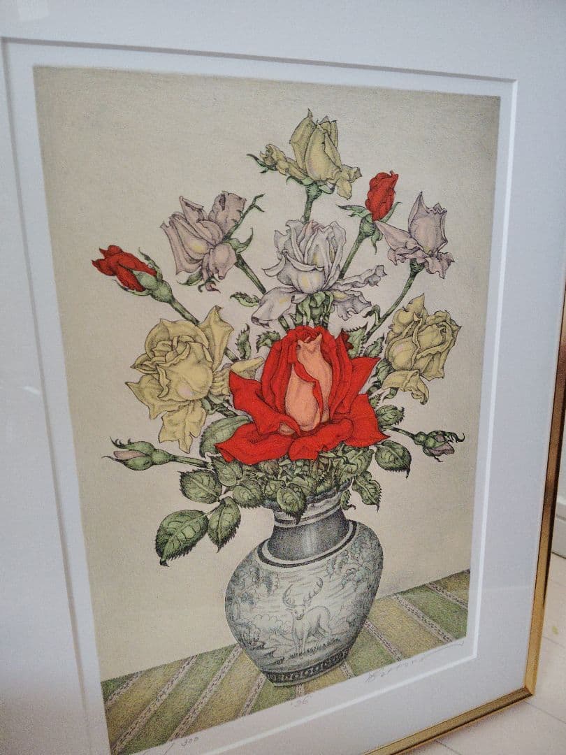 ☆未使用☆　服部和三郎　限定　リトグラフ　エディションNo.　サイン入り