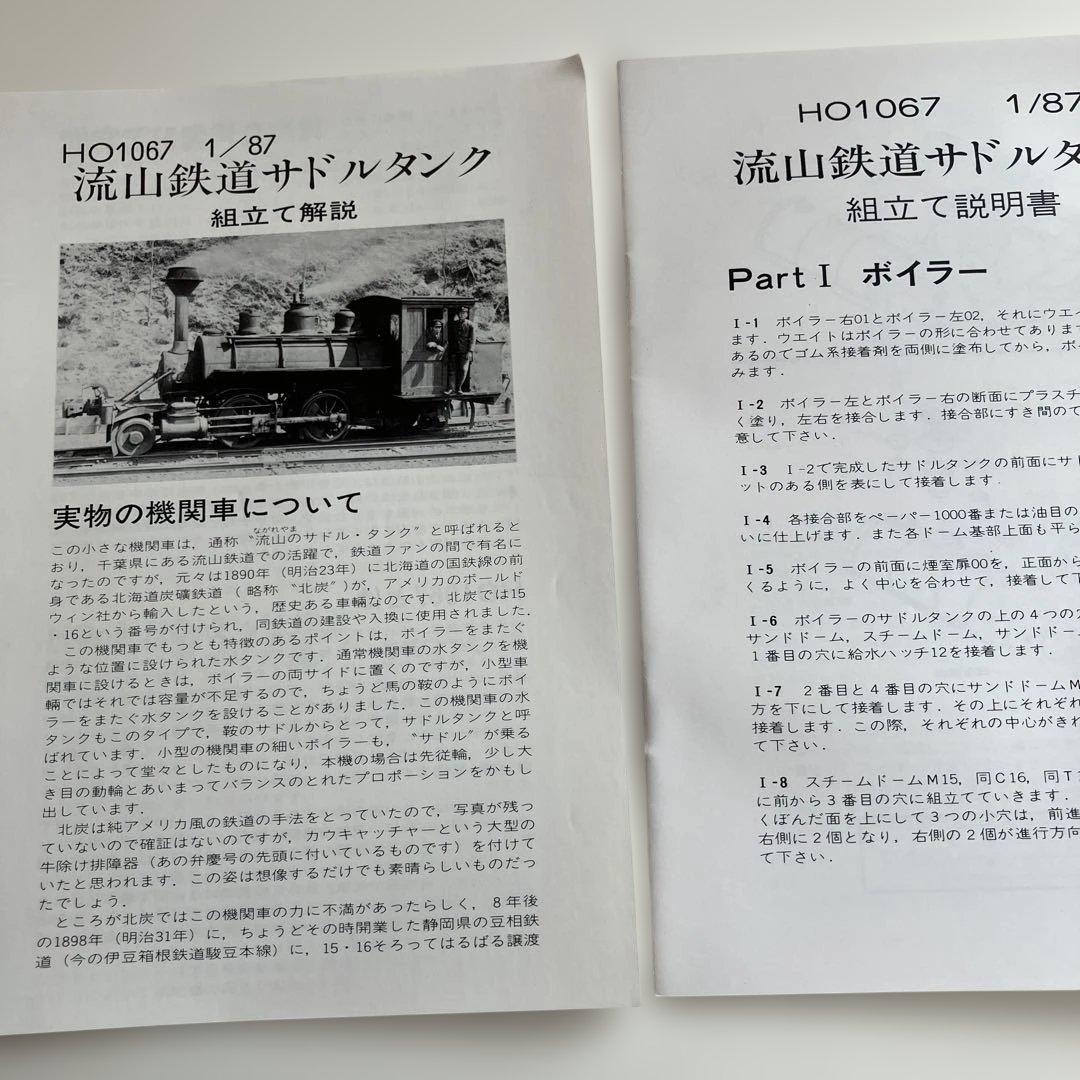 プレスアイゼンバーン 1/87 流山鉄道サドルタンク 組み立てキット