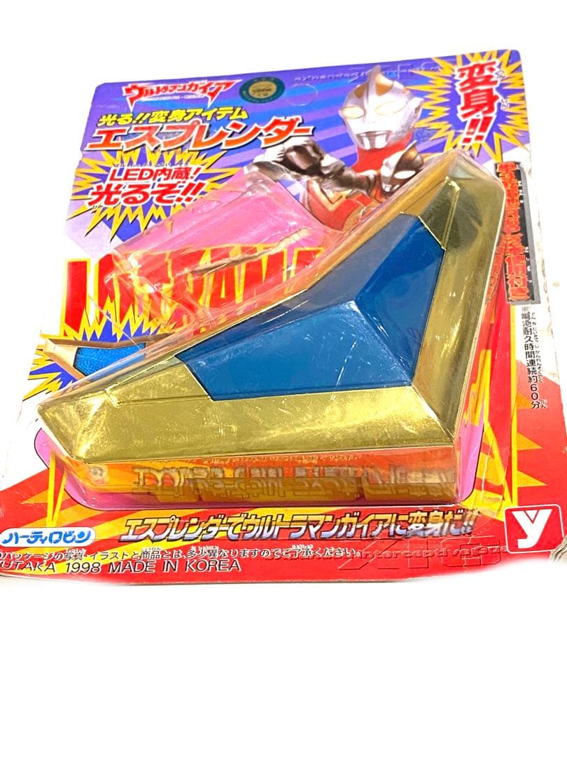 絶版98'ウルトラマンガイア光る変身アイテム！エスプレンダー新古品未