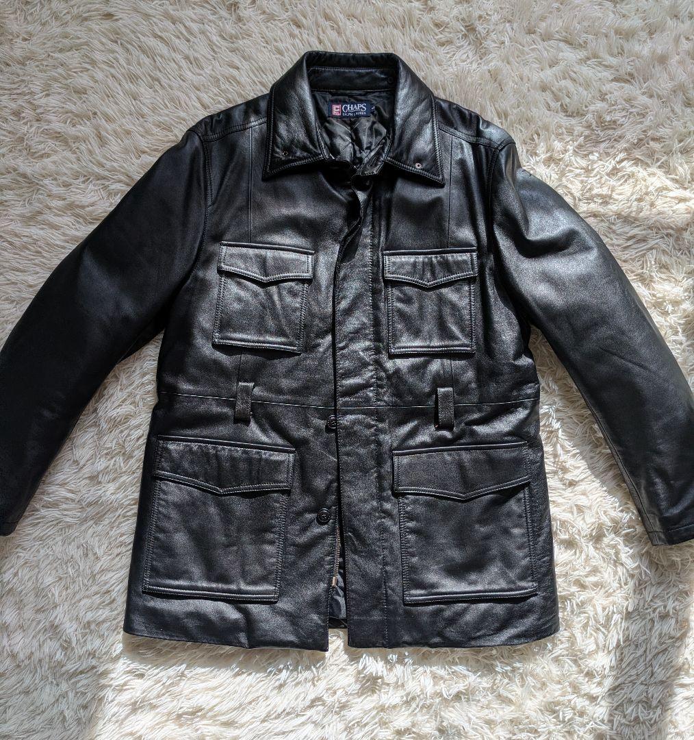ラルフローレン チャプス レザー 革ジャン 2way ラムレザー 羊革