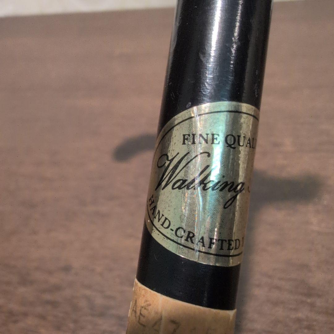 最終価格 英国製 ヴィンテージ ハンドメイド 木製 杖 シルバーハンドル