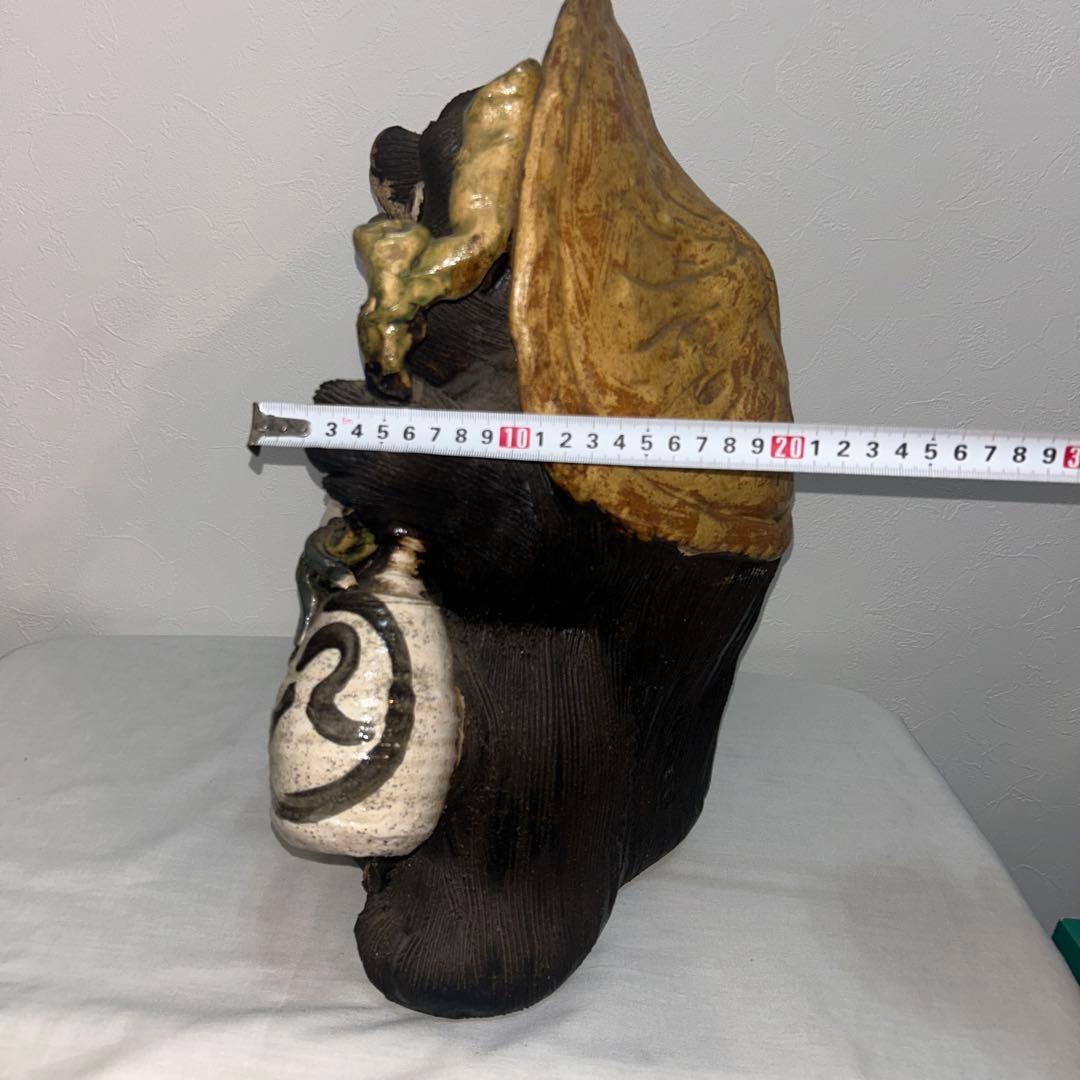 狸庵 タヌキ 信楽焼 高さ45cm 置物 縁起物 信楽焼 狸庵作 縁起物