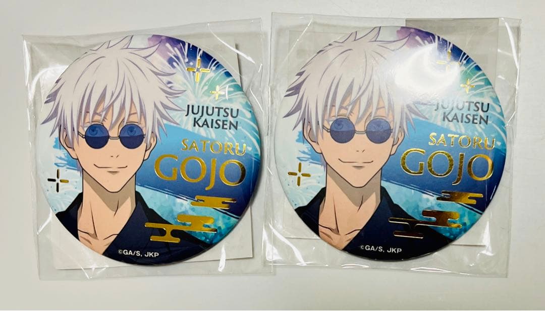 呪術廻戦五条悟箔押し缶バッジTOHO animationくじ懐玉・玉折