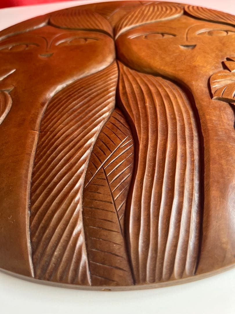 日光彫 アートパネル 迎清臣 民芸 工芸 昭和レトロ 迎刀 ジャパニーズ