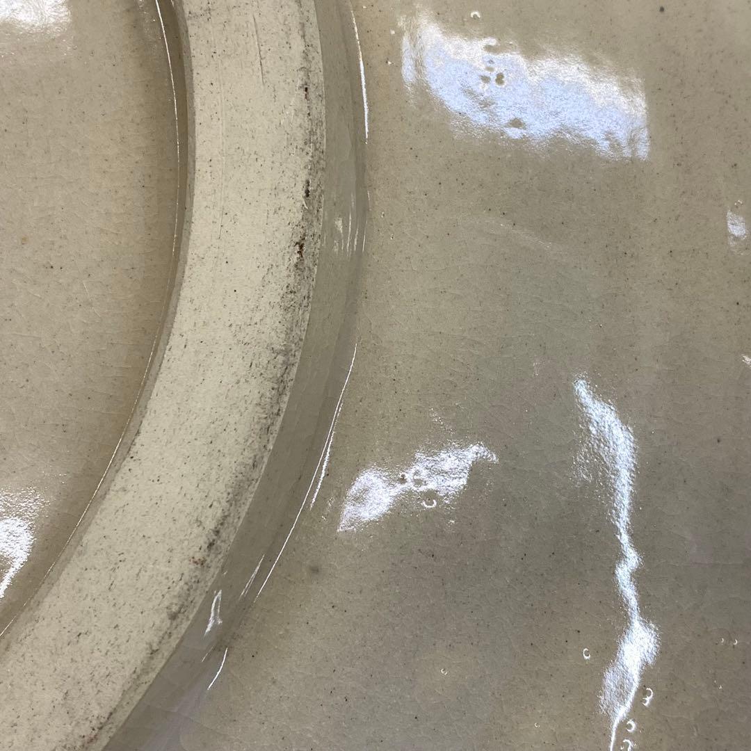 大皿 直径 45.4cm ! 飾り皿 線 布志名焼 アンティーク 昭和レトロ ⑨