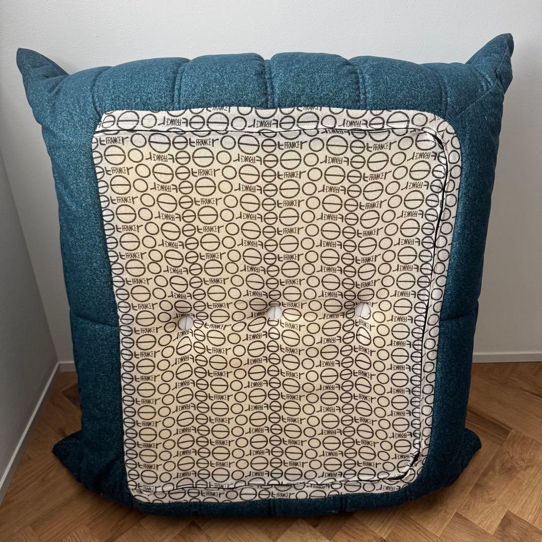 【正規品】ligne roset ロゼトーゴ パフ オットマン単品 ダークブルー