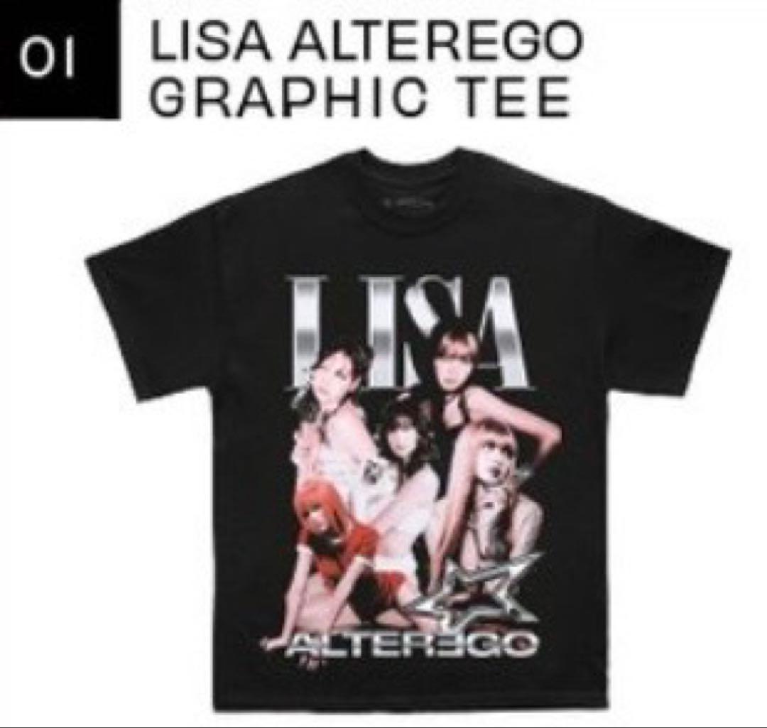 即日発送】BLACKPINK Lisa Tシャツ XL ポップアップ グッズ - メルカリ