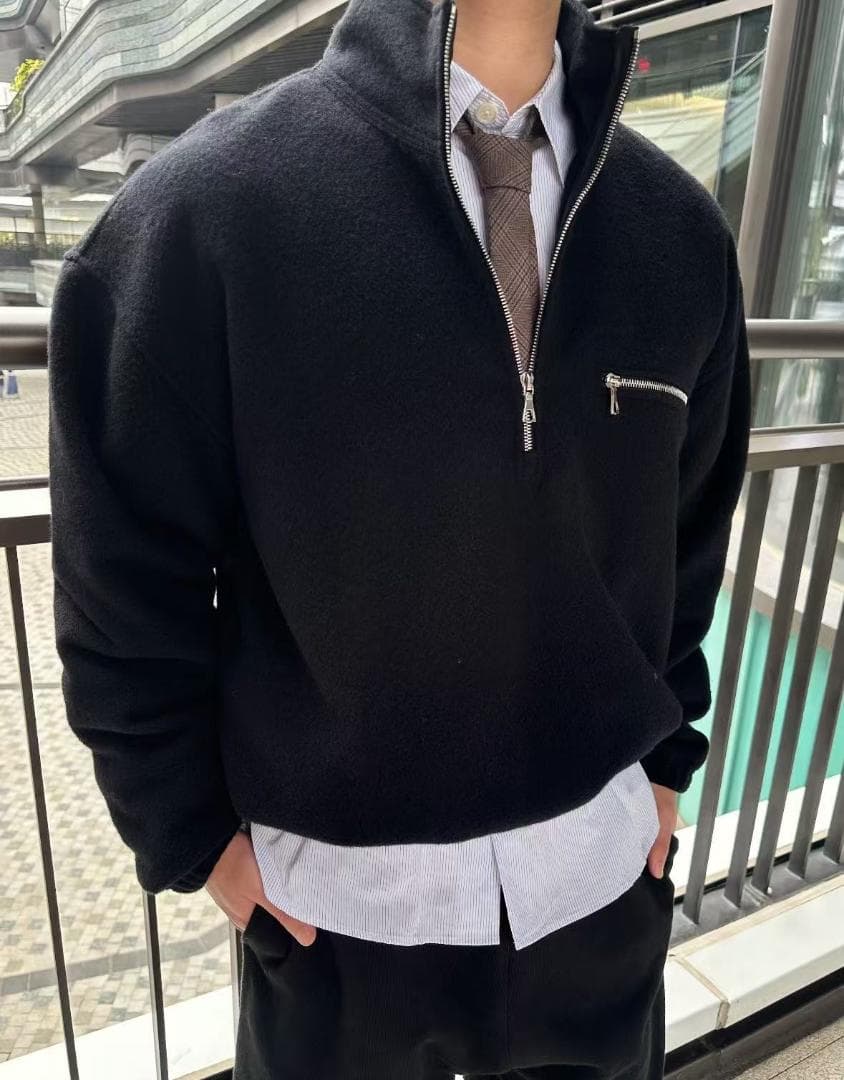 Rier ハーフジップ ジャケット グレー | Lyst RIER ブラック ハーフ