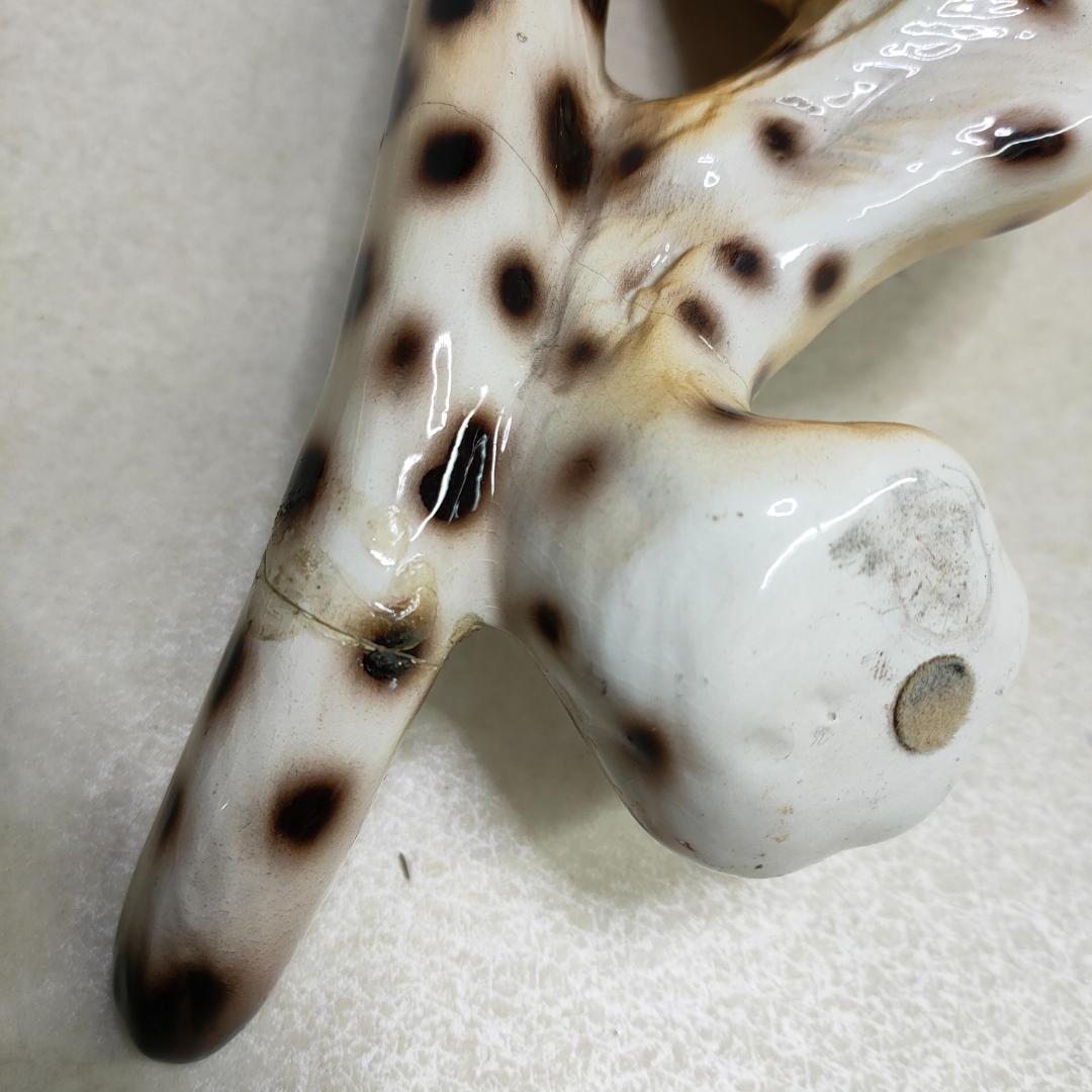 イタリア製Ceramiche Ronzan大型可愛らしい2匹グレート デーン置物