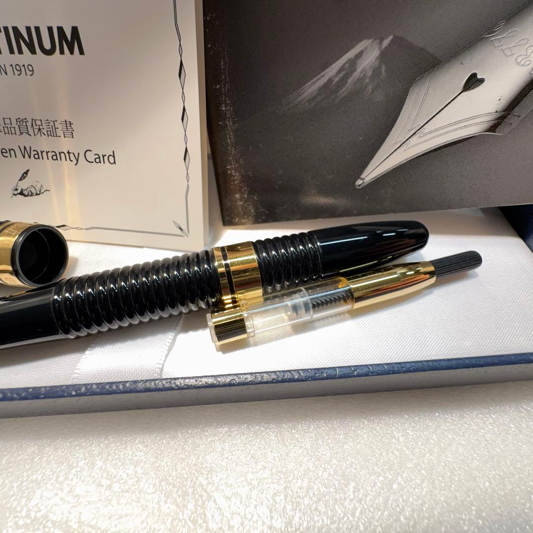 廃番稀少】プラチナ万年筆 ギャザード 14K M 中字 未使用品□ - メルカリ