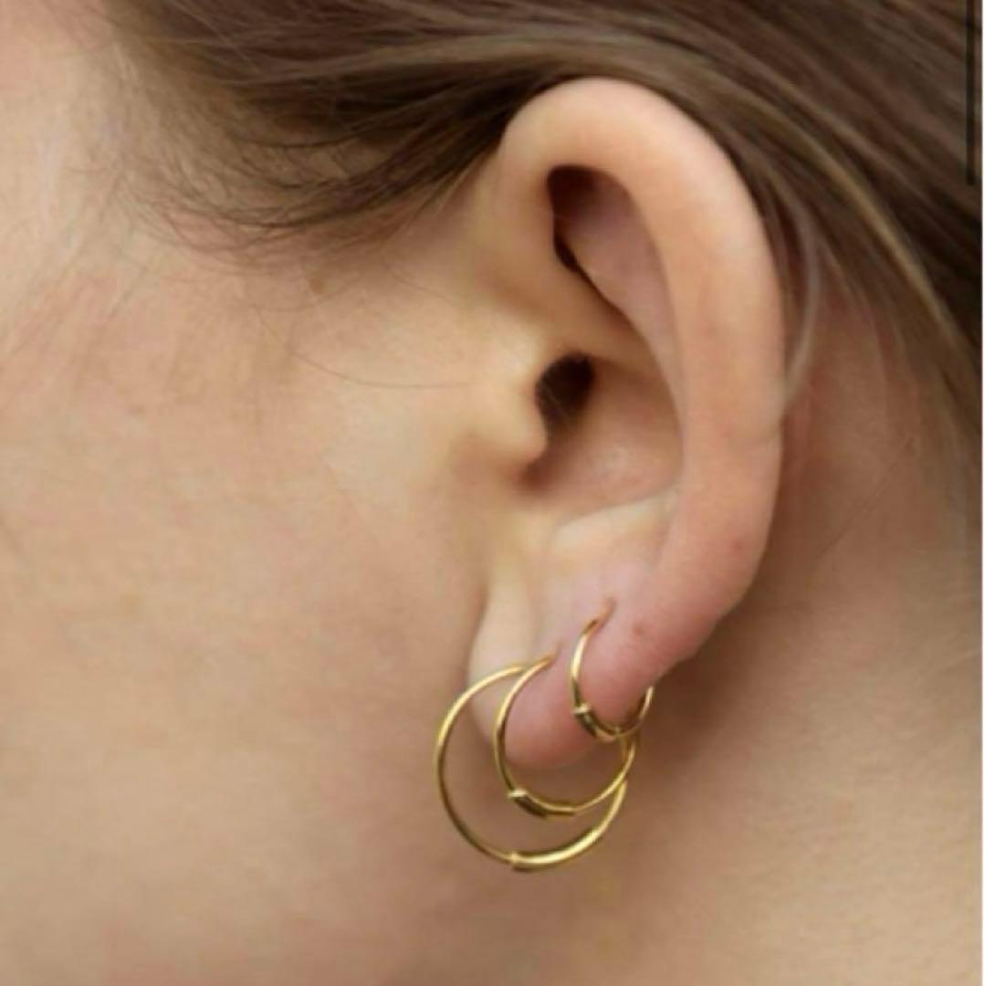 マリアブラック Basic 8 Hoops ゴールド ピアス 新品