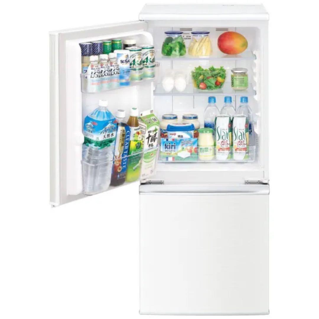 SHARP 冷凍冷蔵庫 137L【2019年製】SJ-D14E-W ホワイト