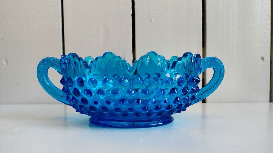 '50~'60 フェントン Fenton Blue Hobnail 美品 50~'60 フェントン Fenton Blue Hobnail 美品 - メルカリ