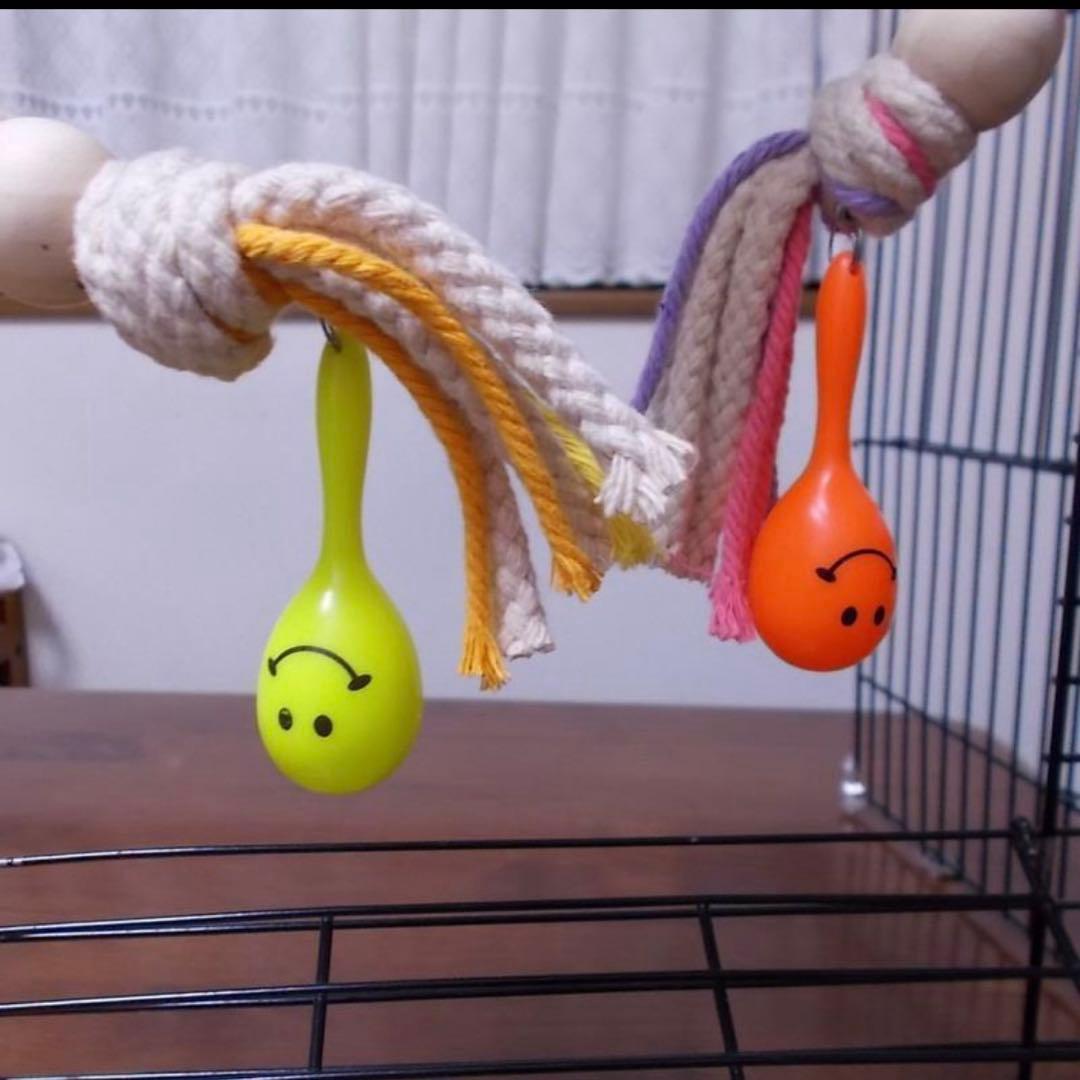 オーダーページ）ハンドメイド インコさんのぐるぐるロープパーチ