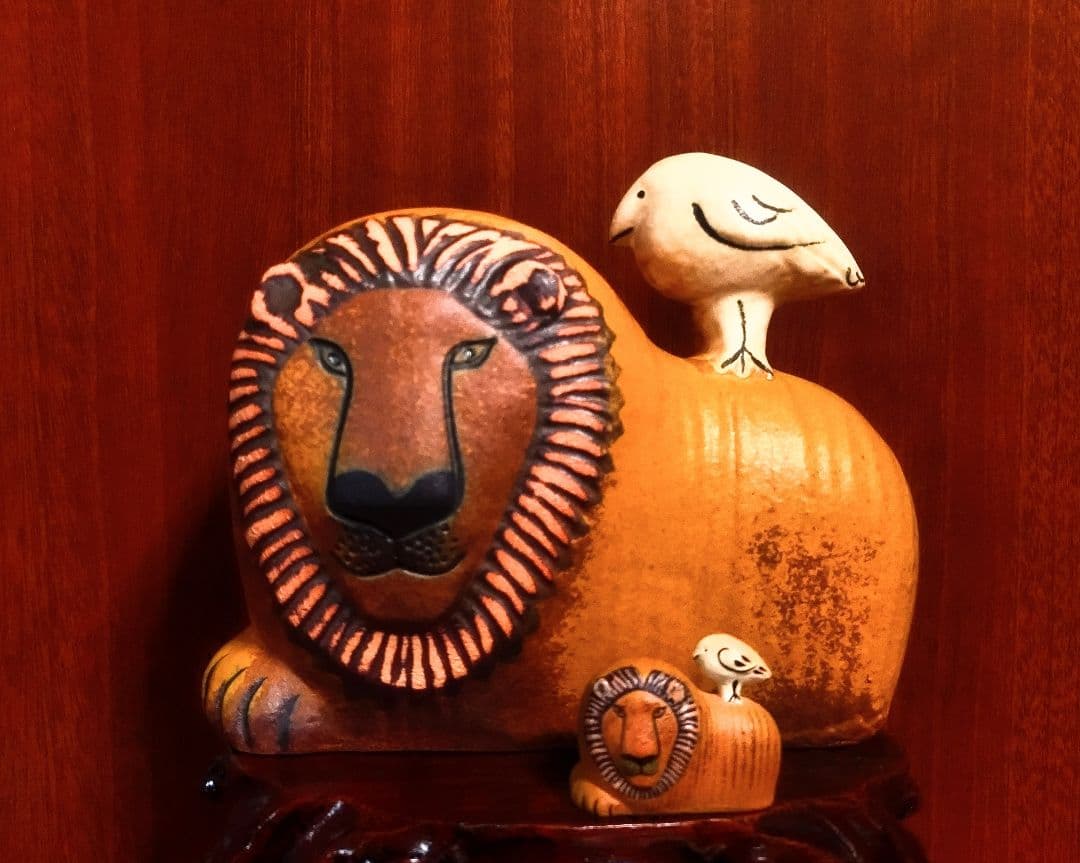 リサラーソン ライオン2点セット 北欧 美品