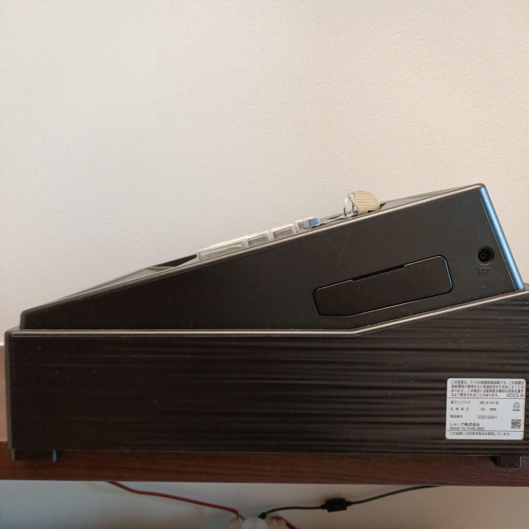 SHARP XE-A147-B レジスター ブラック ACアダプター付き - メルカリ