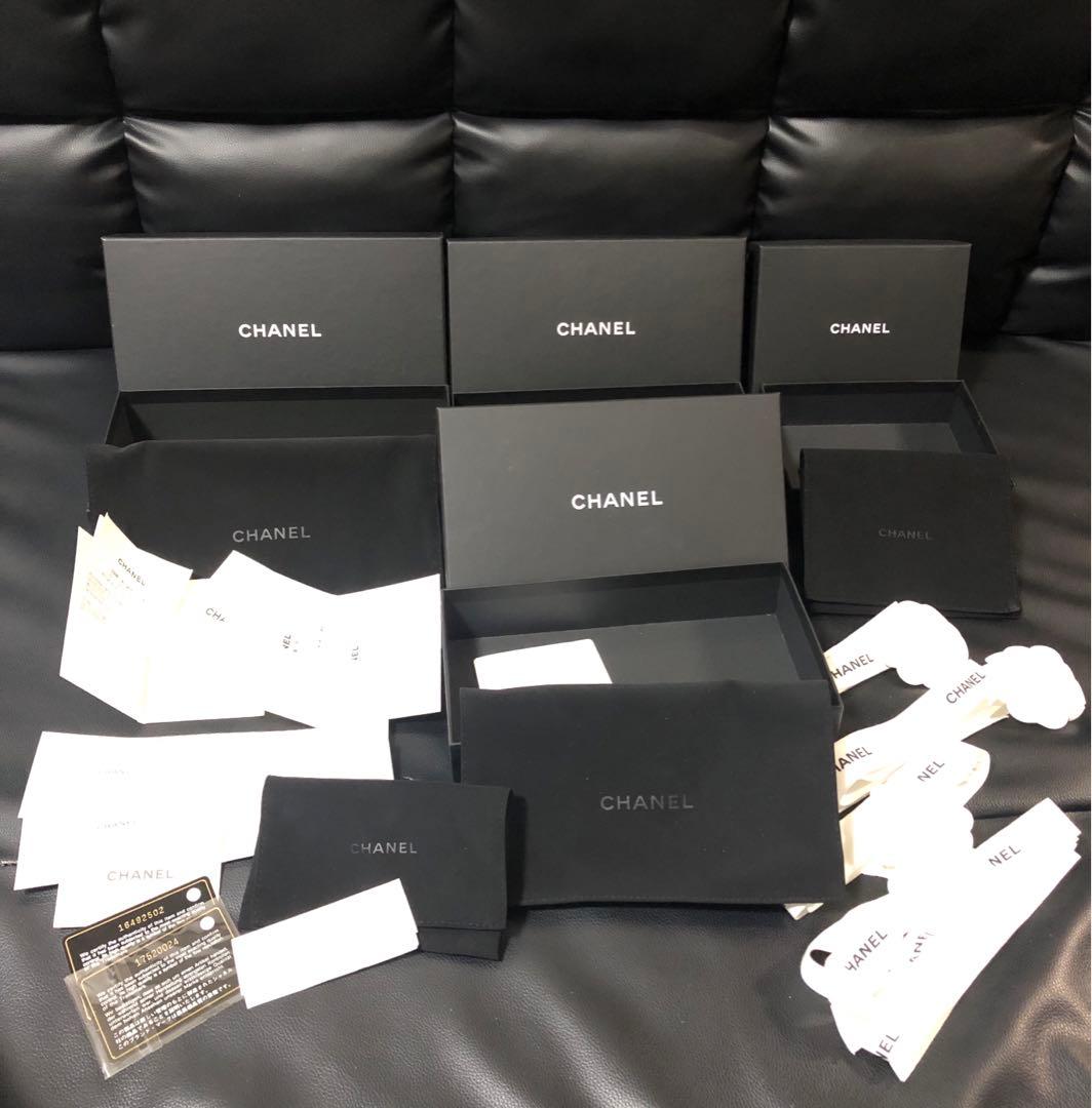 シャネル マットタイプ 財布空箱、保存袋、ギャランティ、リボン等