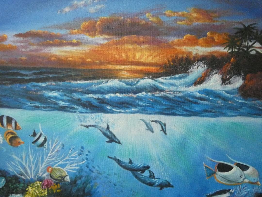 T.Y.様専用 クリスチャン・ラッセン「風景」サイン F8 額装済み 肉筆手描き