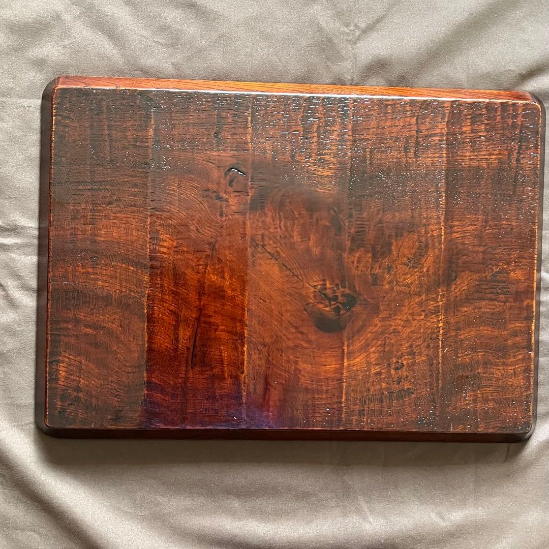 欅拭漆我谷盆　25cm×35.3cm×2.5cm 折敷　トレー　№9035