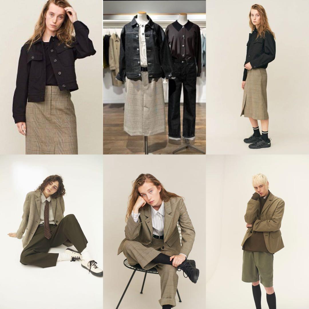 新品 マーガレットハウエル×フォックスブラザーズ グレンチェックツイルスカート