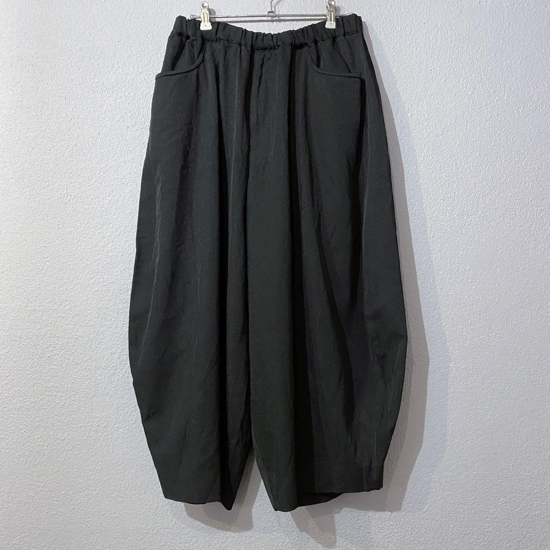 ブラックコムデギャルソン ポリ縮 寅壱パンツ バルーンパンツ エステル