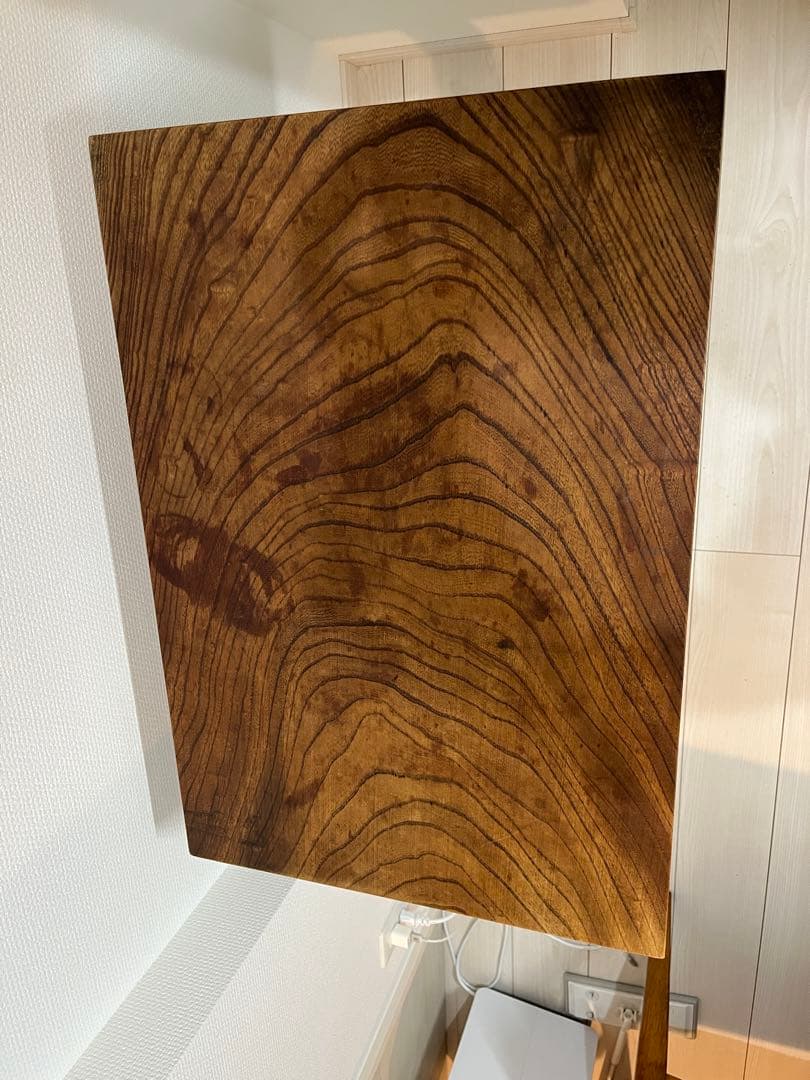 【とーかい】★アンティーク★カフェテーブル【ケヤキ一枚板】